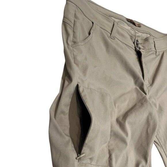 PRANA Pants Womens Sz 14 Convertible Draw String Pockets Outdoors Hiking - Picture 8 of 16